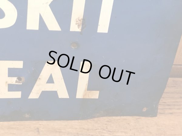 アドバタイジングキャラクターのケンエルレーションの50’sヴィンテージメタルサイン