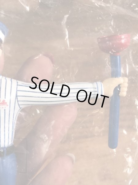 企業キャラクターのミスタールーターの90年代〜ビンテージベンダブルフィギュア