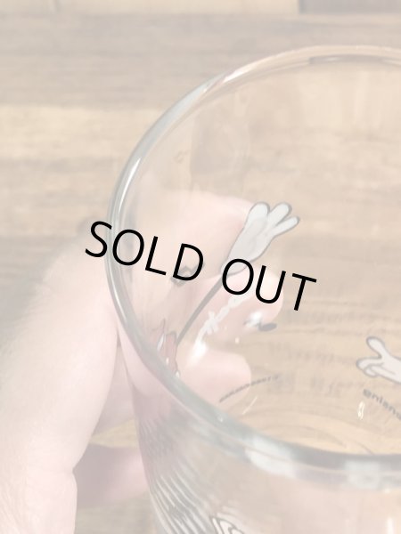 企業キャラクターのカリフォルニアレーズンの80年代ビンテージグラスコップ