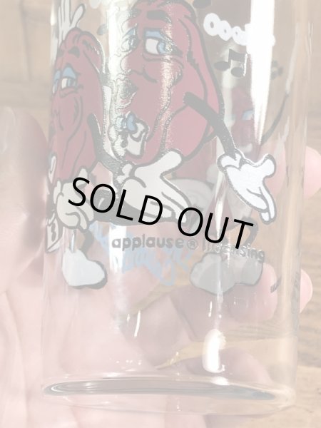 アドバタイジングキャラクターのカリフォルニアレーズンズの80’sヴィンテージグラスタンブラー