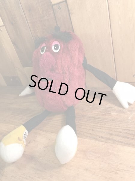 アドバタイジングキャラクターのカリフォルニアレーズンズの80’sヴィンテージプラッシュドール