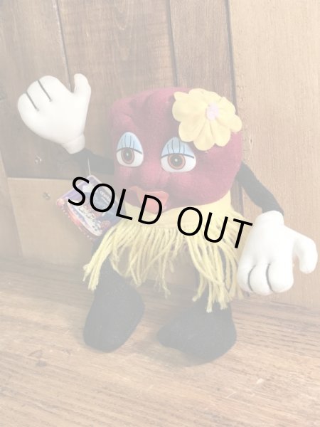 アドバタイジングキャラクターのカリフォルニアレーズンズの80’sヴィンテージベンダブルドール