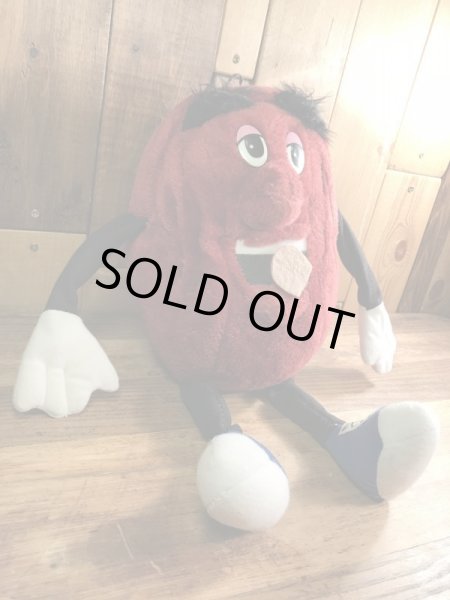 企業キャラクターのカリフォルニアレーズンの80年代ビンテージ縫いぐるみ