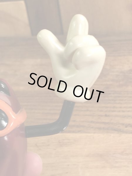 企業キャラクターのカリフォルニアレーズンの80年代ビンテージトコトコ人形