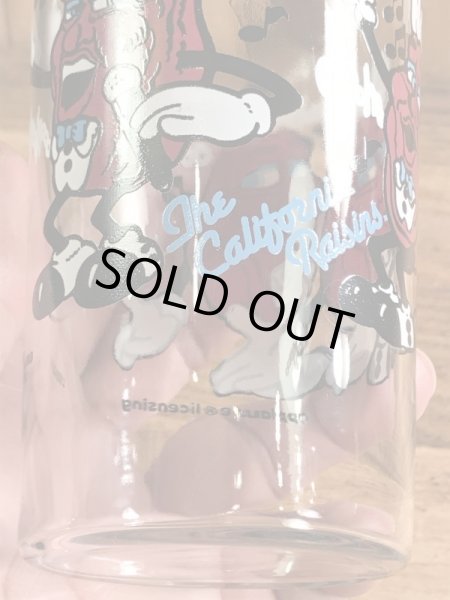 アドバタイジングキャラクターのカリフォルニアレーズンズの80’sヴィンテージグラスタンブラー