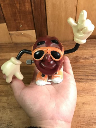 画像3: Applause California Raisins “Ben Indasun” Wind Up Toy　カリフォルニアレーズン　ビンテージ　トコトコ人形　企業キャラクター　80年代