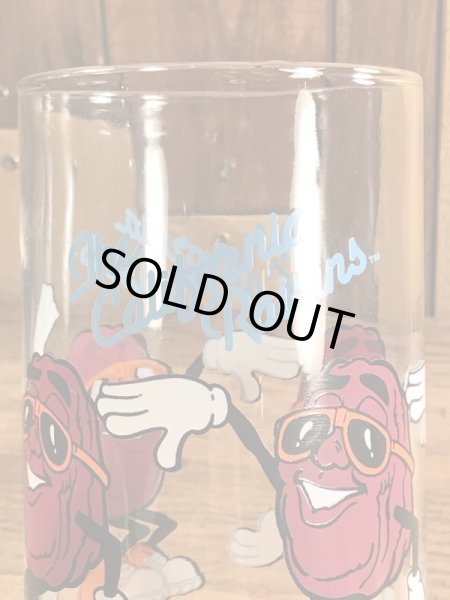 アドバタイジングキャラクターのカリフォルニアレーズンズの80’sヴィンテージビッググラス