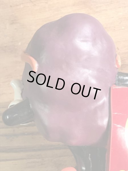 アドバタイジングキャラクターのカリフォルニアレーズンズの80’sヴィンテージコインバンクドール