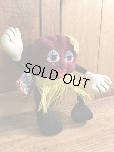 企業キャラクターのカリフォルニアレーズンの80年代ビンテージくねくね人形