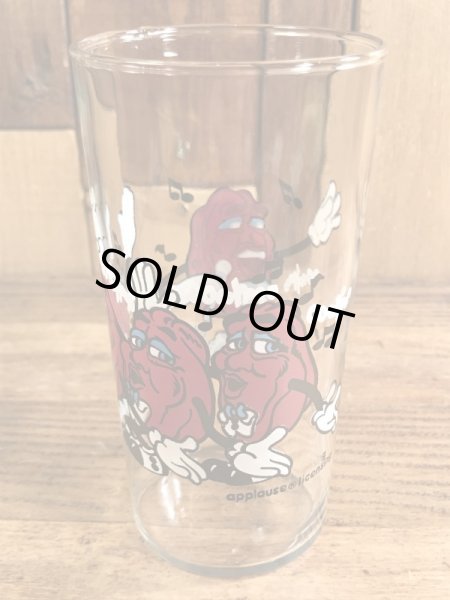 アドバタイジングキャラクターのカリフォルニアレーズンズの80’sヴィンテージグラスタンブラー