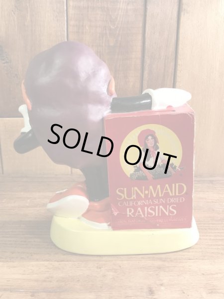 アドバタイジングキャラクターのカリフォルニアレーズンズの80’sヴィンテージコインバンクドール