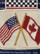 アメリカとカナダの国旗の70’sヴィンテージ刺繡パッチ