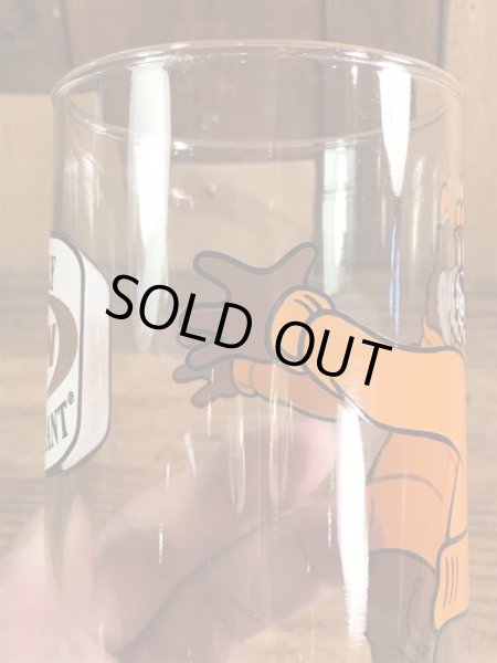 アメリカのファーストフード店A&Wベアの70年代ビンテージガラスコップ