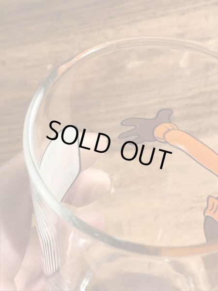 アメリカのファーストフード店A&Wベアの70年代ビンテージガラスコップ