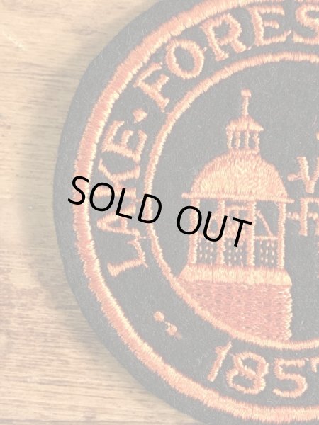 アメリカのイリノイ州レイクフォレストのボーディングスクールの〜70’sヴィンテージ刺繡パッチ