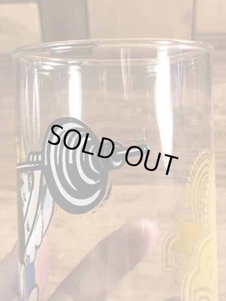 アメリカのピザレストラン“チャッキーチーズ”の80年代ビンテージガラスコップ