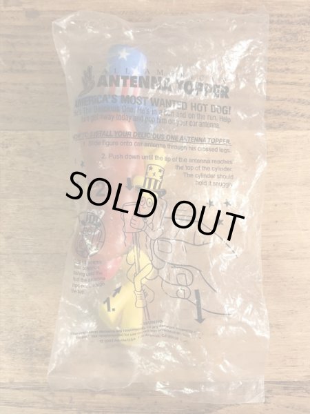 ホットドッグのファーストフード店Wienerschnitzelのヴィンテージアンテナトッパー