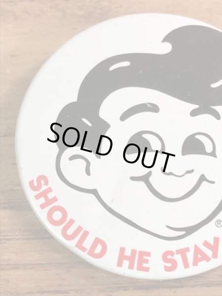 ビッグボーイのメッセージが書かれた70〜80年代ビンテージ缶バッジ