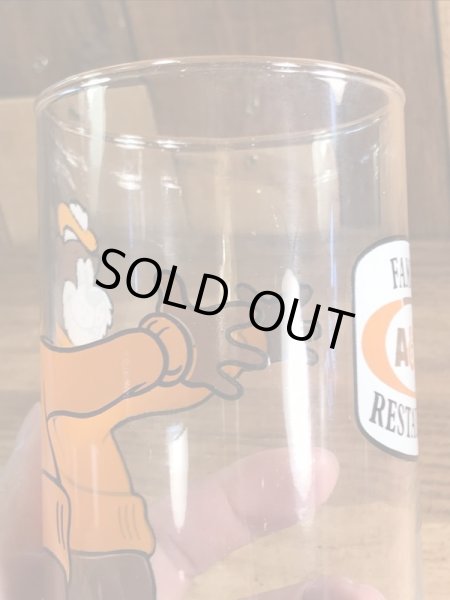 アメリカのファーストフード店A&Wベアの70年代ビンテージガラスコップ