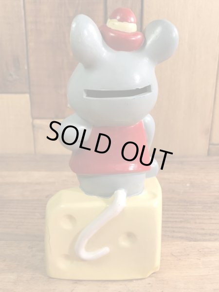 アメリカのファーストフード店チャックイーチーズの80’sヴィンテージコインバンクドール