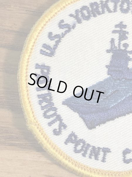 アメリカ海軍の航空母艦Yorktown CV-10の70’s〜ヴィンテージ刺繡パッチ