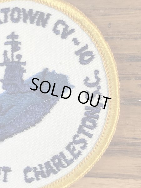 アメリカ海軍の航空母艦ヨークタウンの70年代〜ビンテージ刺繡ワッペン