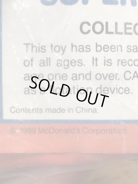 マクドナルドのフライキッズの80年代ビンテージビーチトイ