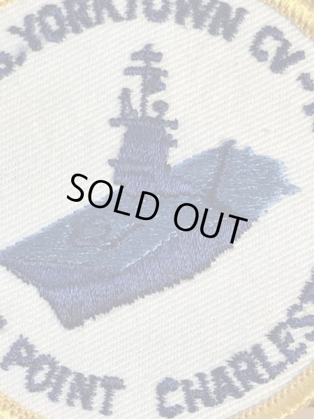 アメリカ海軍の航空母艦ヨークタウンの70年代〜ビンテージ刺繡ワッペン