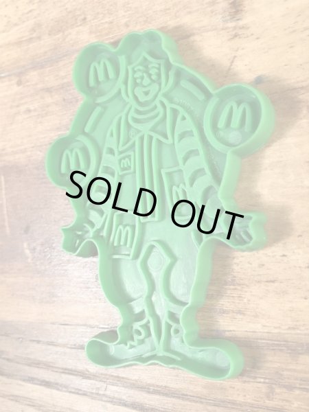 マクドナルドのドナルドの80’sヴィンテージクッキーカッター