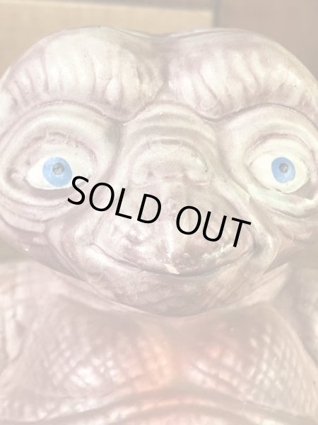 イーティーの陶器製の80年代ビンテージ貯金箱