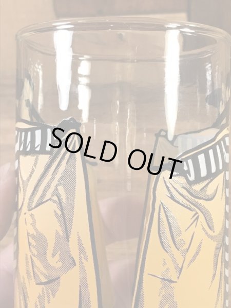 マクドナルドのハンバーグラーの70年代ビンテージガラスコップ