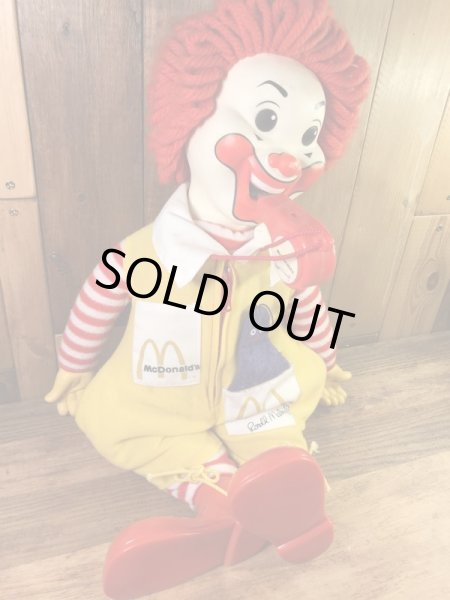 Hasbro社製のマクドナルド“ロナルド”の70’sヴィンテージプラッシュドール