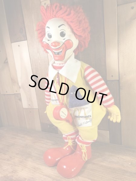 Hasbro社製のマクドナルド“ロナルド”の70’sヴィンテージプラッシュドール