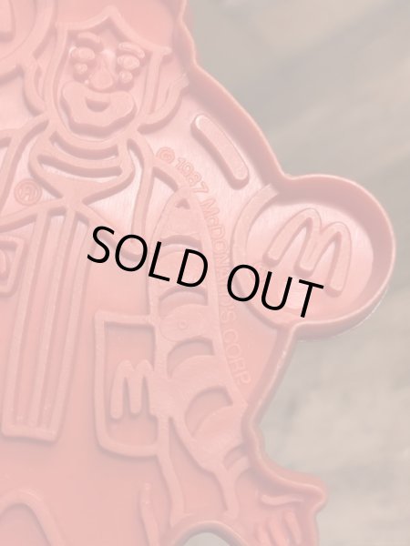 マクドナルドのロナルドの80年代ビンテージクッキーカッター