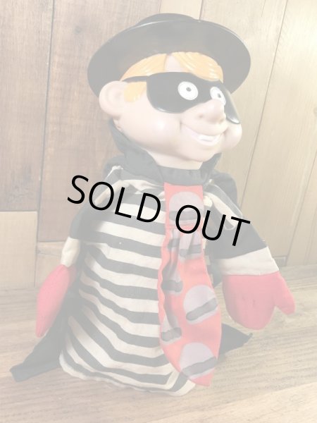 マクドナルドのハンバーグラーの90年代ビンテージパペットドール