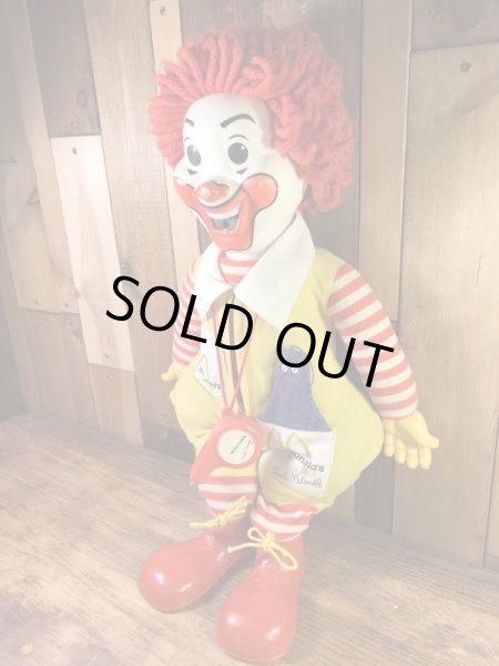 マクドナルドのドナルドの70’sヴィンテージプラッシュドール