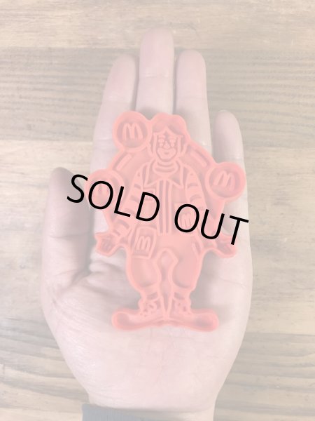 マクドナルドのロナルドの80’sヴィンテージクッキーカッター