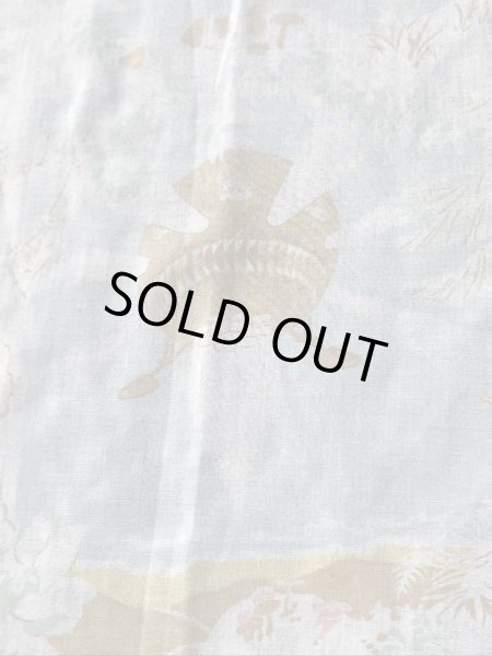 イーティーの柄の80’sヴィンテージボックスシーツ