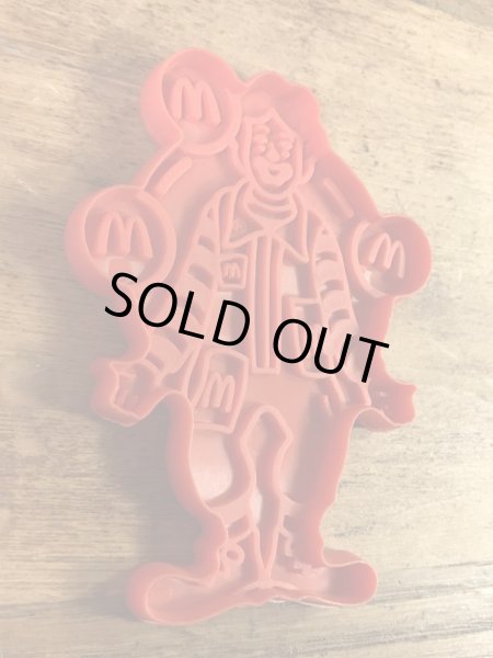 マクドナルドのロナルドの80年代ビンテージクッキーカッター