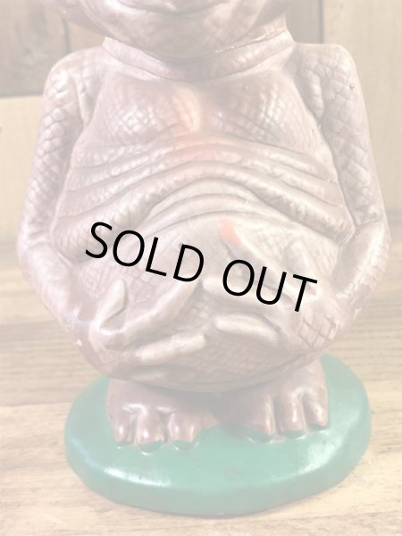 イーティーの陶器製の80年代ビンテージ貯金箱