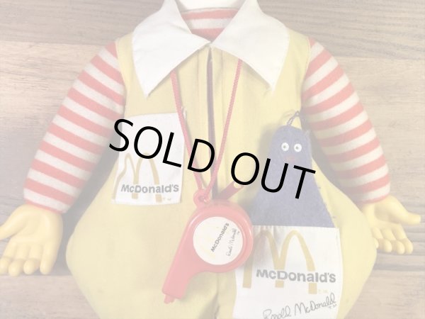 マクドナルドのドナルドの70’sヴィンテージプラッシュドール