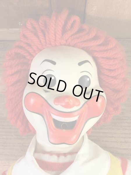 マクドナルドのロナルドの70年代ビンテージ笛吹ドール