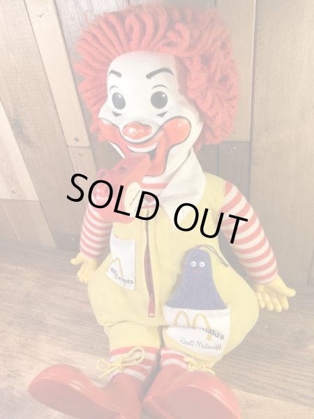 マクドナルドのドナルドの70’sヴィンテージプラッシュドール