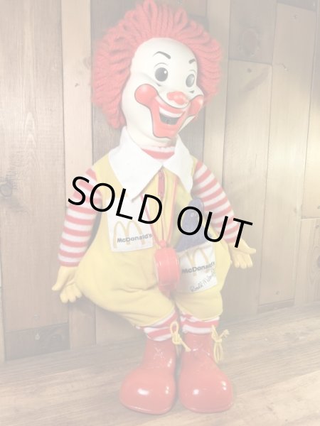 マクドナルドのロナルドの70年代ビンテージ笛吹ドール