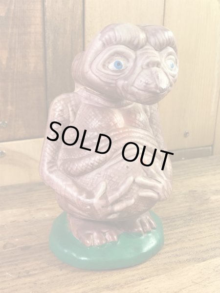 イーティーの陶器製の80年代ビンテージ貯金箱