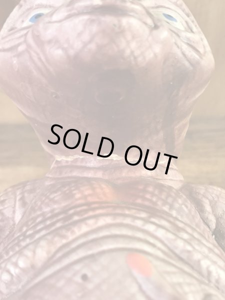 イーティーの陶器製の80年代ビンテージ貯金箱