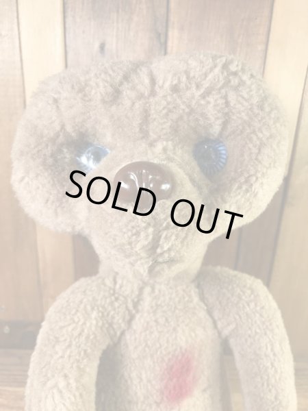 目がクリアなE.T.の80年代ビンテージ縫いぐるみ