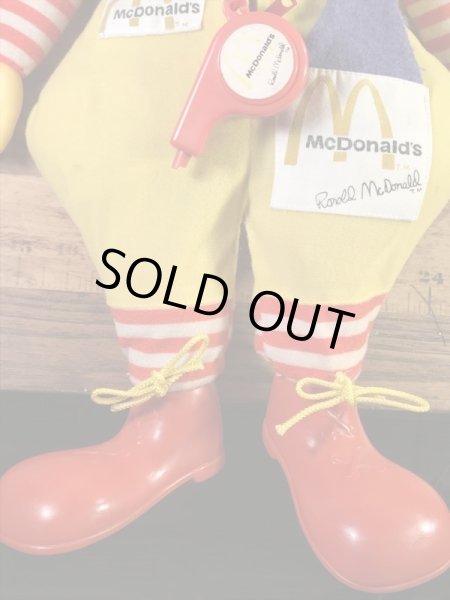 マクドナルドのロナルドの70年代ビンテージ笛吹ドール