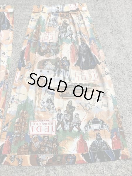 スターウォーズのエピソード6ジェダイの帰還の80年代ビンテージカーテン