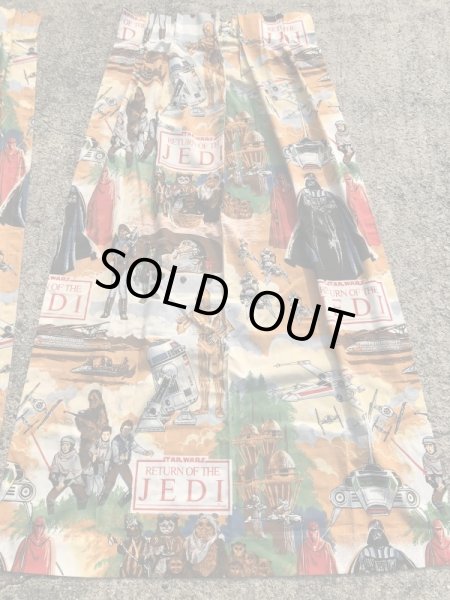 スターウォーズのエピソード6ジェダイの帰還の80年代ビンテージカーテン